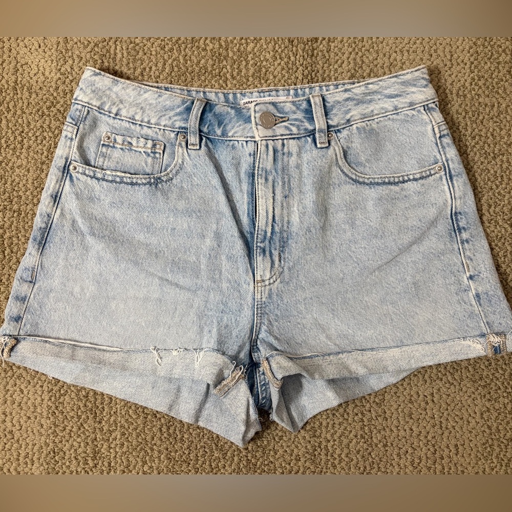Garage Light Wash Jean Shorts
